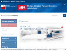 Tablet Screenshot of bip.mopr.gda.pl